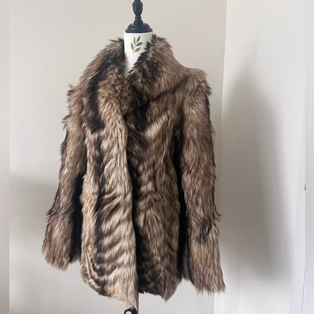 Vintage Real Fur Coat | Hong Kong Furrier Brown Jacket Size XS-S